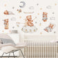 Moon Clouds Teddy Bear Nursery Children Wall Decals - Just Kidding Store