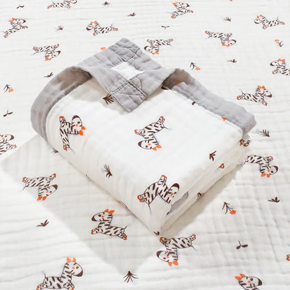 6 Layers Cotton Swaddle Blanket - Just Kidding Store