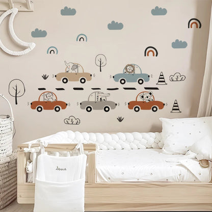 Whimsical Road Trip Wall Stickers - Just Kidding Store