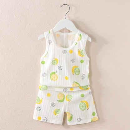 Lemon Summer Pajama Set - Just Kidding Store
