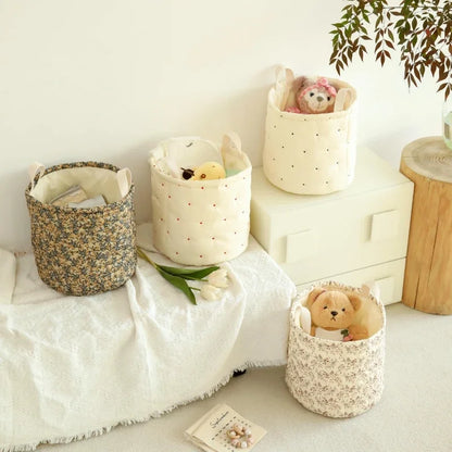 Quilted Storage Baskets - Just Kidding Store