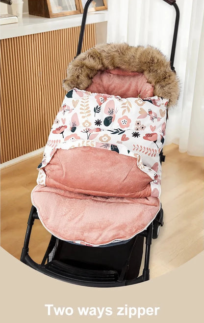 Winter Windproof Footmuff - Universal Pram Sleepsack 0-24M - Just Kidding Store