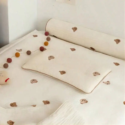 Embroidered Toddler Baby Nursery Quilted Pillow - Just Kidding Store