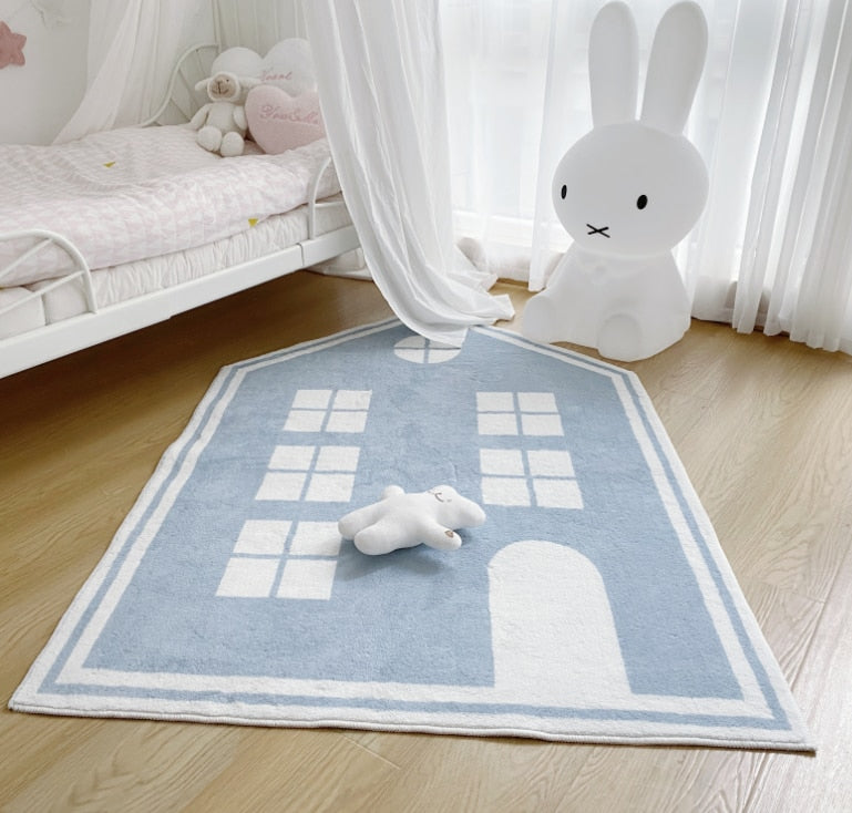 Big House Plush Fluffy Non-Slip Children Baby Carpet - Just Kidding Store