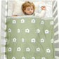 White Flower Cotton Baby Nursery Knitted Blanket - Just Kidding Store