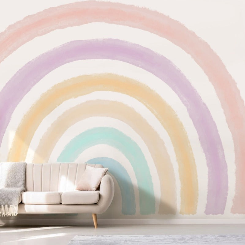 Watercolor Rainbow Fabric Wall Sticker - Just Kidding Store