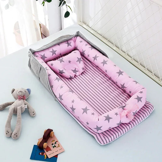 2-in-1 Portable Lounger - Carry Bag Baby Nest - Just Kidding Store