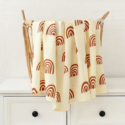 Cotton Bamboo Oversized Swaddle Blanket - Just Kidding Store