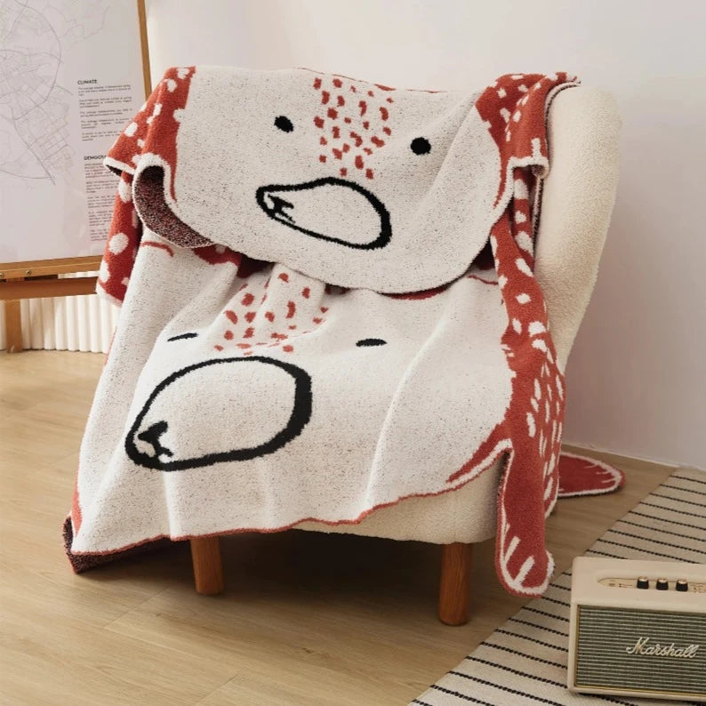 Fluffy Bear Throw Blanket - Just Kidding Store