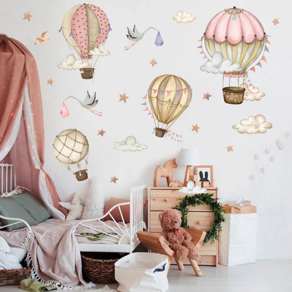 Hot Air Balloon Wall Decal - Just Kidding Store