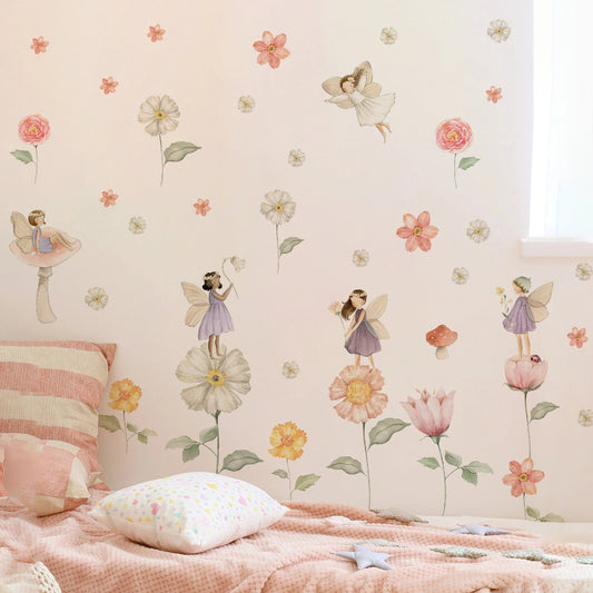Whimsical Fairy Garden Wall Decals - Just Kidding Store