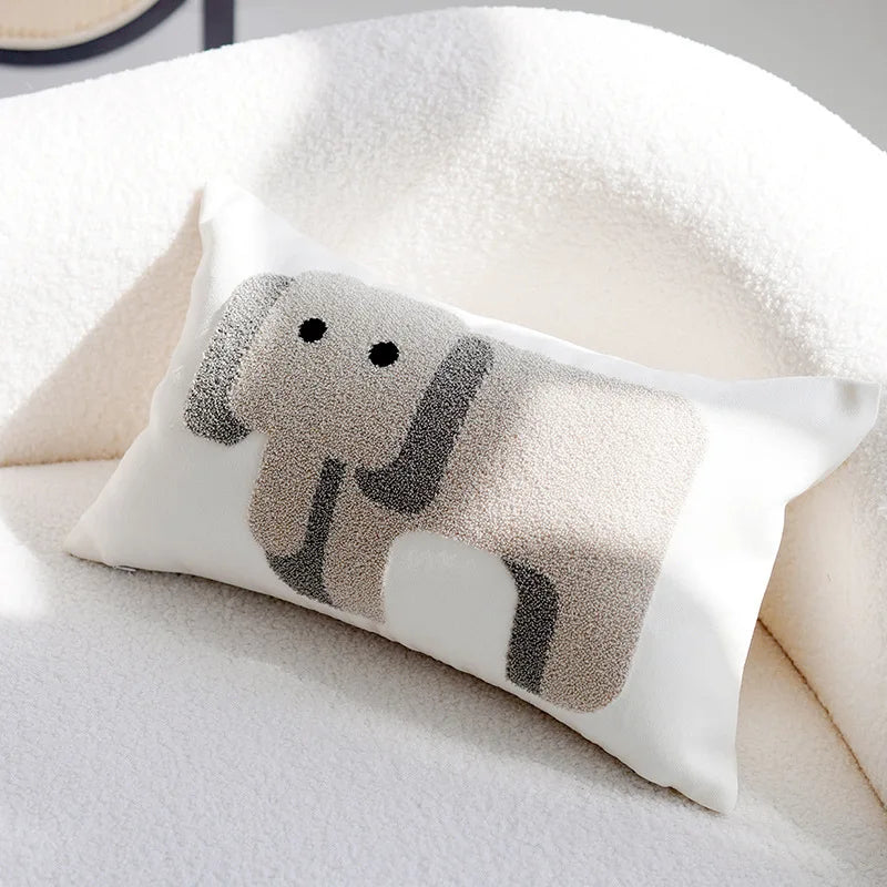 Elephant Embroidered Cushion Covers - Just Kidding Store
