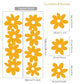 Large Daisy Flowers Wall Decals - Just Kidding Store