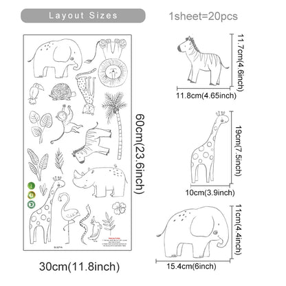 Safari Dreams Wall Decals - Just Kidding Store