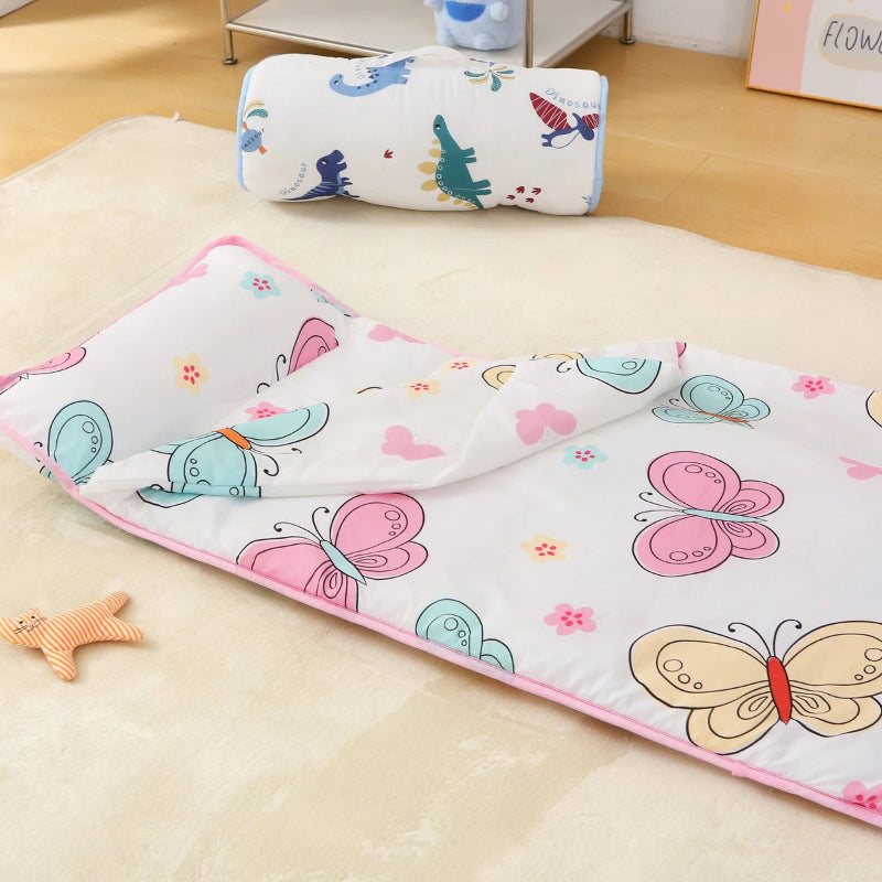 Children Cotton Sleeping Bag With Removable Pillow - Just Kidding Store