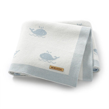 Baby Whale Nursery Blanket - Just Kidding Store