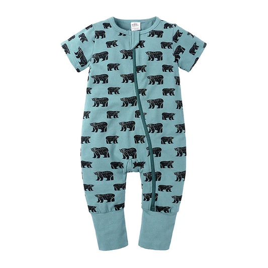 Polar Bear Baby Infant Summer Romper - Just Kidding Store