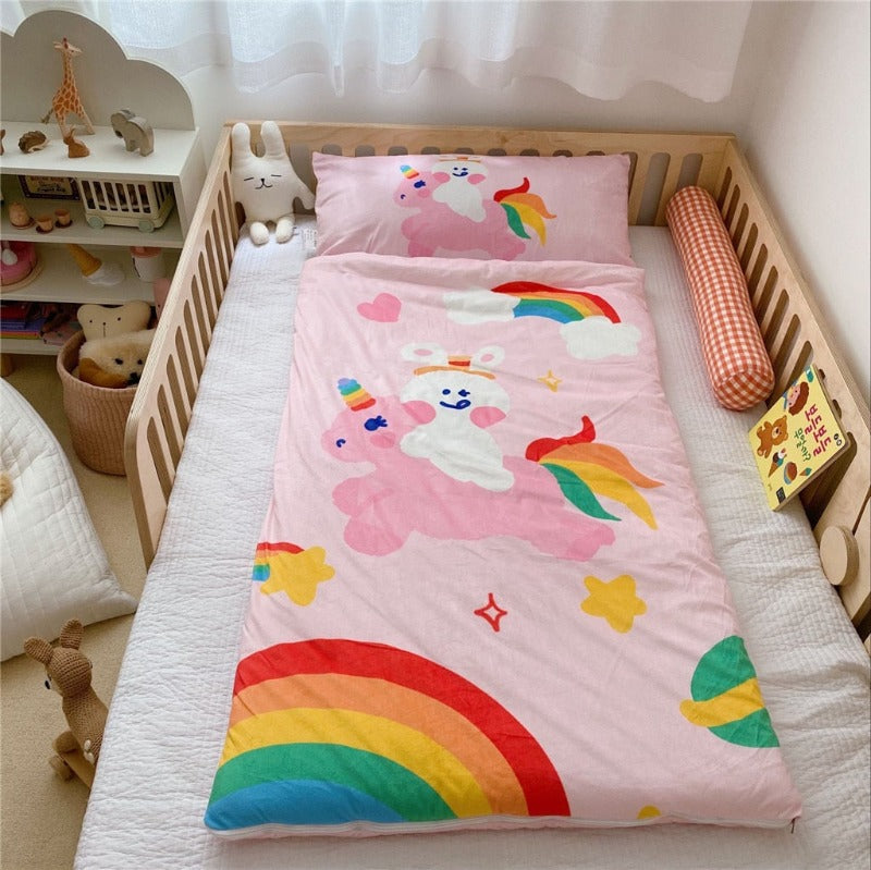 Kids Sleeping Bag With Pillow - Sleeping Envelope - Just Kidding Store