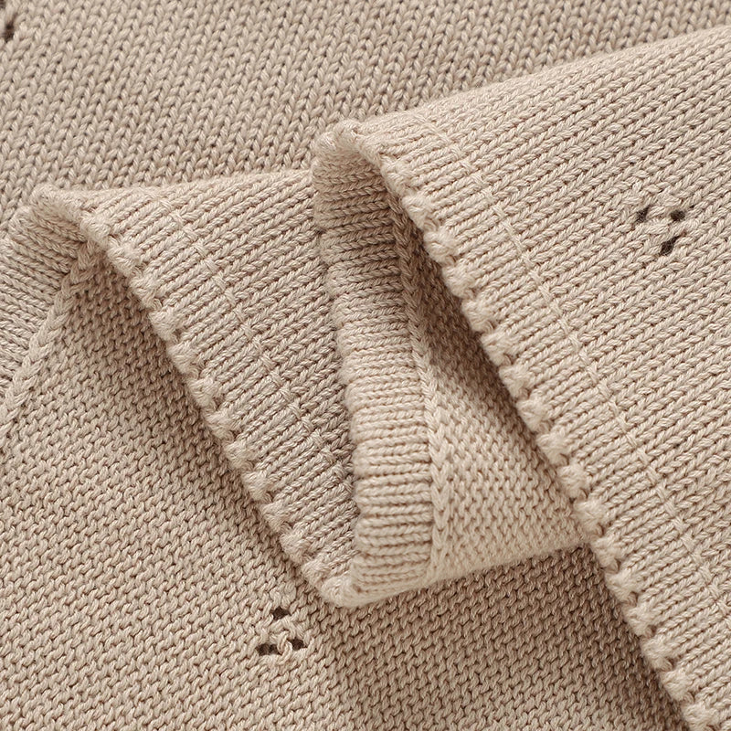 Teddy Dreams Cotton Knit Blanket - Just Kidding Store