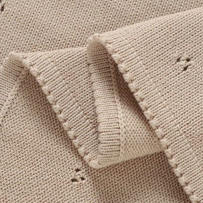 Teddy Dreams Cotton Knit Blanket - Just Kidding Store