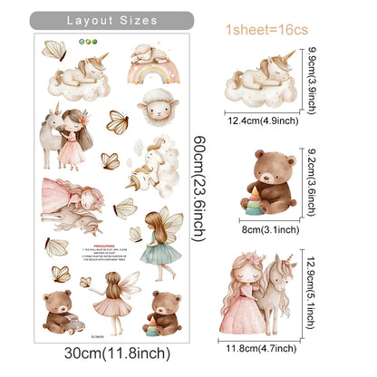 Whimsical Fairy Garden Wall Decals