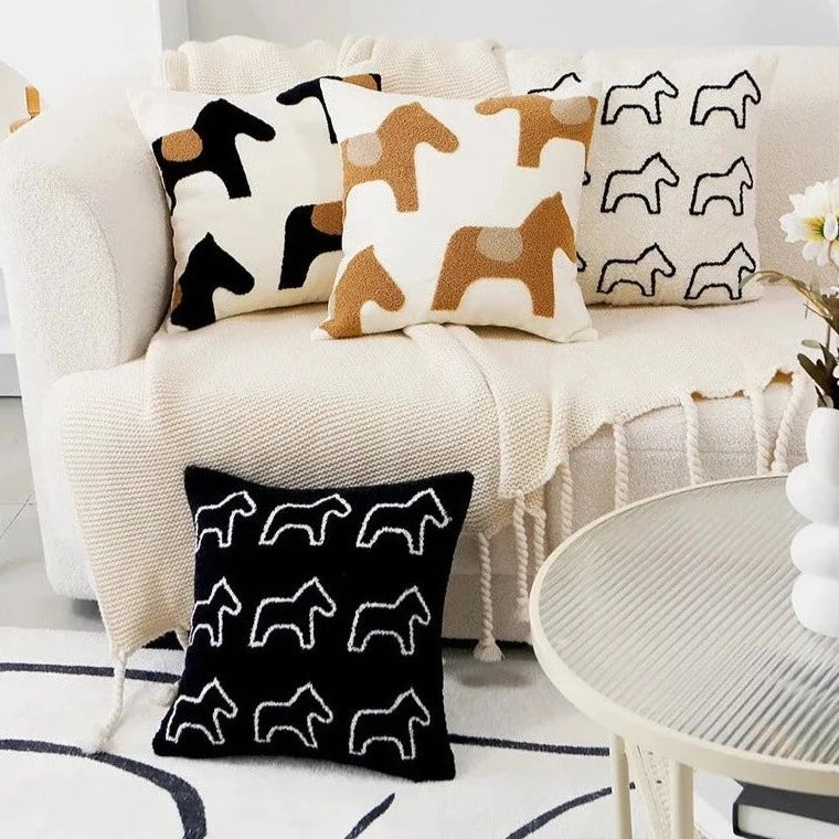 Pony Embroidered Cushion Covers - Just Kidding Store