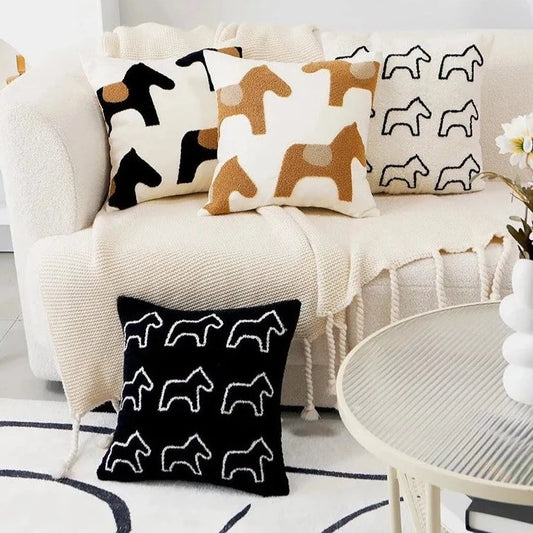 Pony Embroidered Cushion Covers - Just Kidding Store