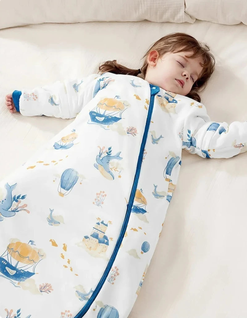 Thermostatic Sleeping Bag - Removable Sleeves Sleep Sack - Just Kidding Store