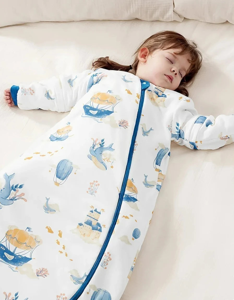 Thermostatic Sleeping Bag - Removable Sleeves Sleep Sack - Just Kidding Store