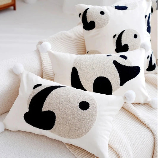 Panda Embroidered Cushion Covers - Just Kidding Store