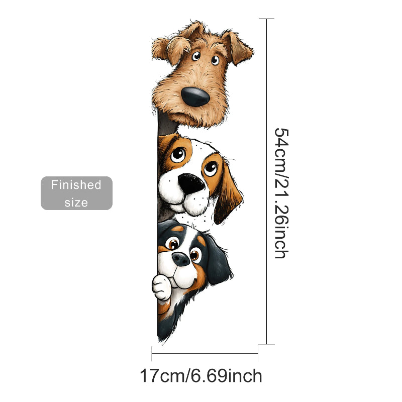 Peeking Dogs Corner Wall Stickers - Just Kidding Store