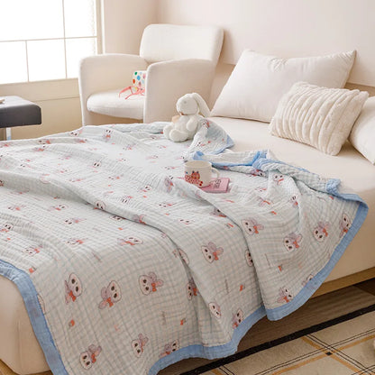 Pure Cotton Six Layer Muslin Blanket - Just Kidding Store