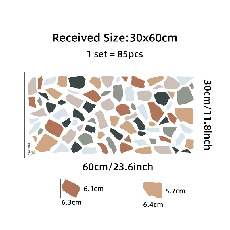 Irregular Terrazzo Wall Decals - Just Kidding Store