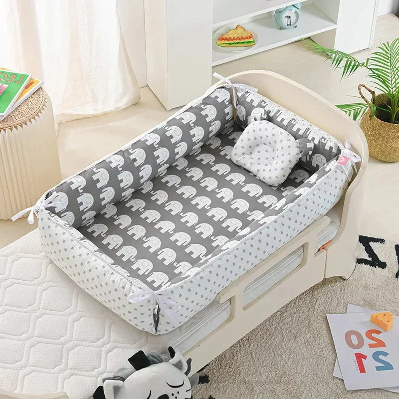 Baby Nest - Portable High Border Infant Crib - Just Kidding Store