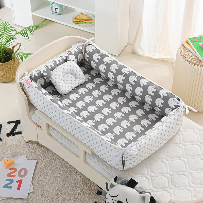 Baby Nest - Portable High Border Infant Crib - Just Kidding Store