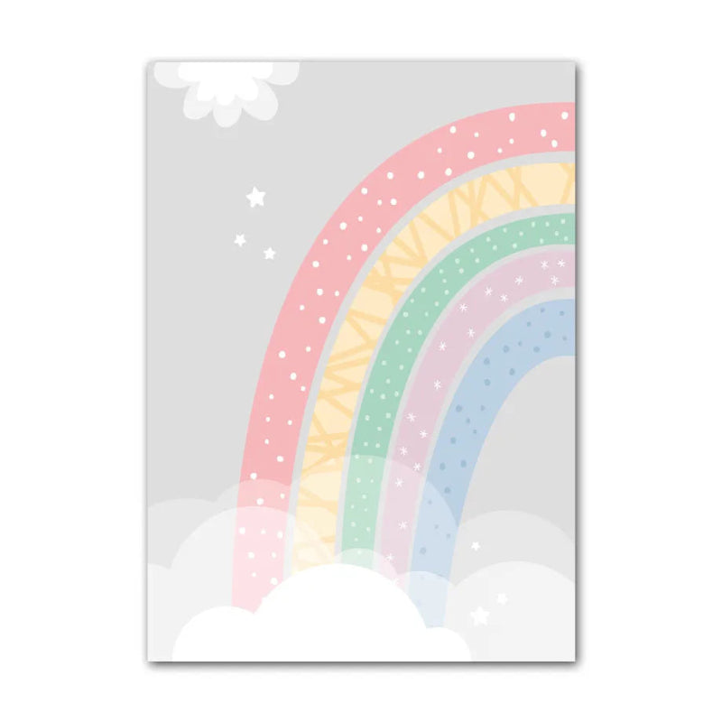 Rainbow Mountain Canvas Posters - Just Kidding Store