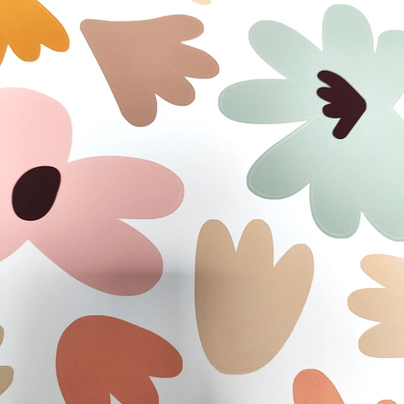Retro Floral Wall Stickers - Just Kidding Store