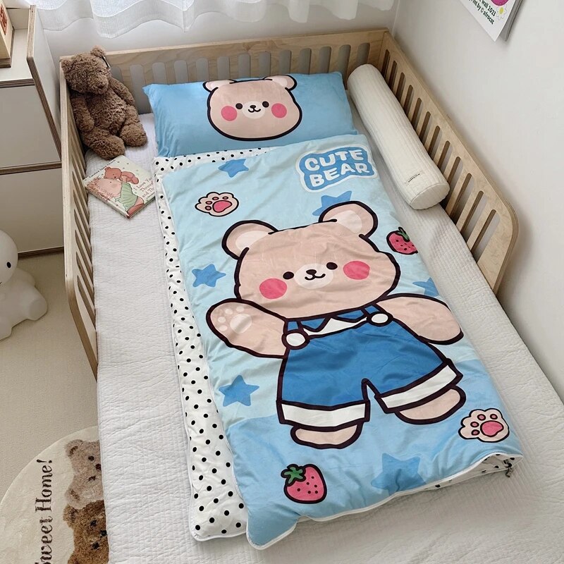 Kids Sleeping Bag With Pillow - Sleeping Envelope - Just Kidding Store
