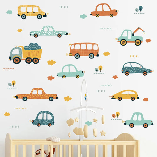 Little Vehicles Wall Stickers - Just Kidding Store