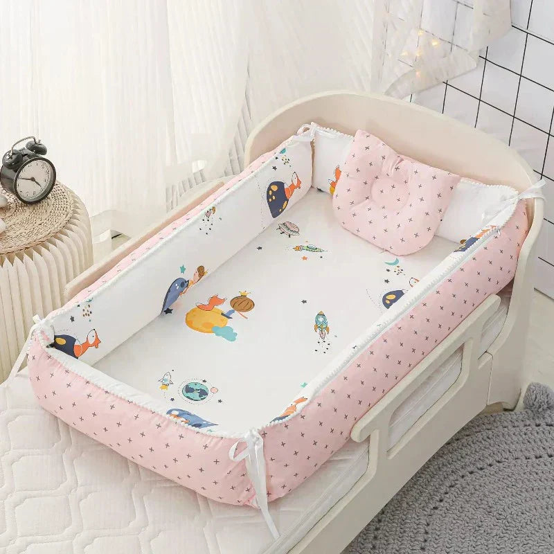 Baby Nest - Portable High Border Infant Crib - Just Kidding Store