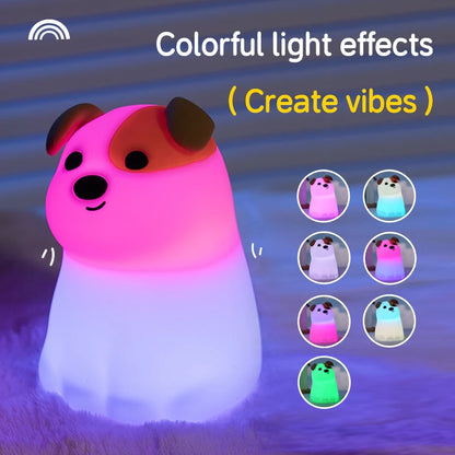 Doggy LED Night Light - Tap Control Colour Changing Lamp - Just Kidding Store
