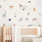 Colorful Zoo Animals Wall Decals - Just Kidding Store