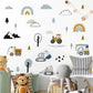 Hand Drawn Construction Site Wall Decals - Just Kidding Store