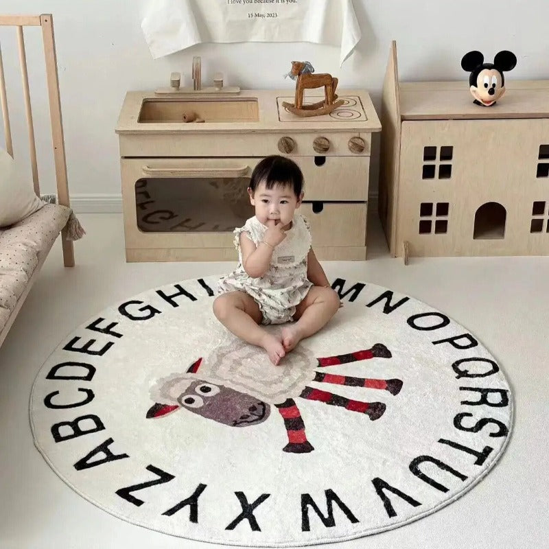 White Sheep Alphabet Carpet - Just Kidding Store