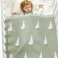White Goose Cotton Knitted Blanket - Just Kidding Store