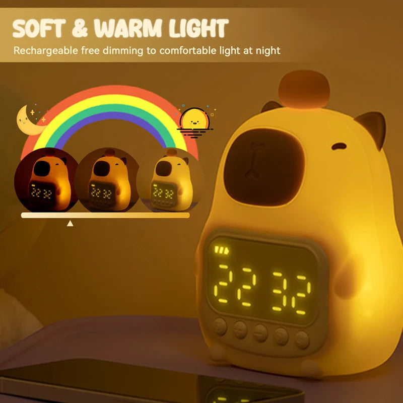 Capybara Night Light Alarm Clock - Just Kidding Store