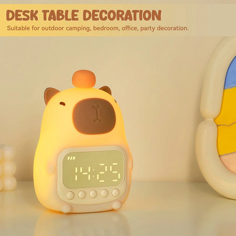 Capybara Night Light Alarm Clock - Just Kidding Store