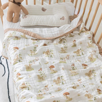 6 Layers Cotton Muslin Blanket - Just Kidding Store