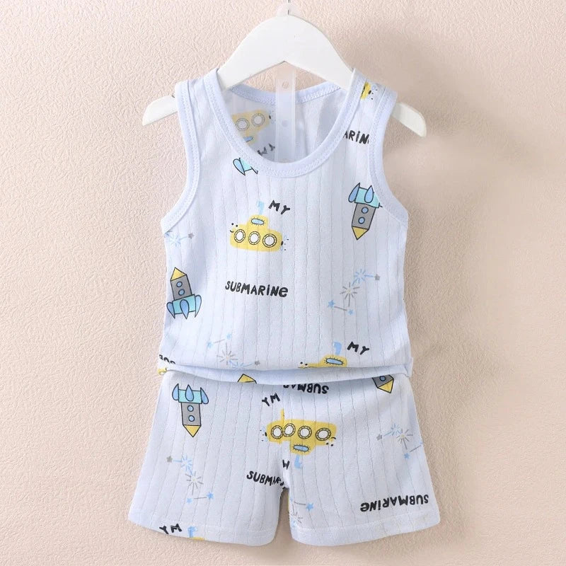 Submarine Summer Pajama Set - Just Kidding Store