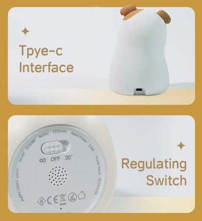 Doggy LED Night Light - Tap Control Colour Changing Lamp - Just Kidding Store
